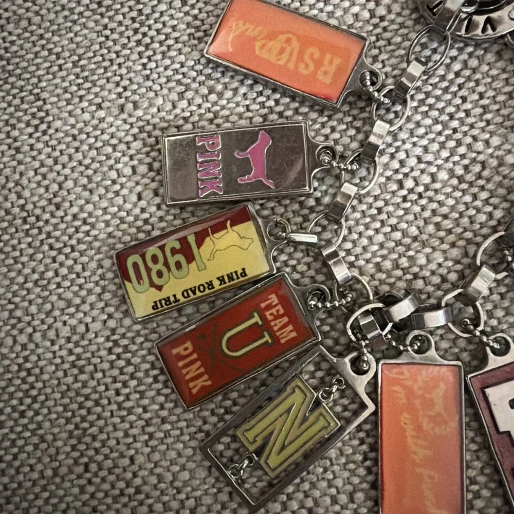 Victoria's Secret Pink Charm Bracelet Rare Road Trip VS